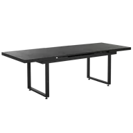 Stoły - Stół ogrodowy rozkładany 180/240 x 90 cm czarny VALCANETTO - miniaturka - grafika 1