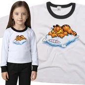 Piżamy dla dziewczynek - Piżama dziecięca Garfield na Poduszce 110/116 - VoloDonum - miniaturka - grafika 1
