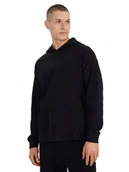 Bluzy męskie - Męska dresowa bluza z kapturem 4F M1558 czarny M - miniaturka - grafika 1