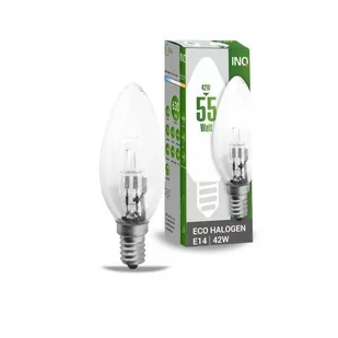 Żarówka halogenowa INQ Ecoclasic, E14,  42 W, biała ciepła - Żarówki LED - miniaturka - grafika 1