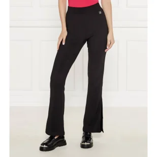 HUGO Spodnie Naessa | Regular Fit - Spodnie damskie - miniaturka - grafika 1