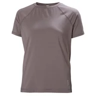 Koszulki i topy damskie - Damska Koszulka z krótkim rękawem HELLY HANSEN W TECH TRAIL SS T-SHIRT 48514_656 – Szary - miniaturka - grafika 1
