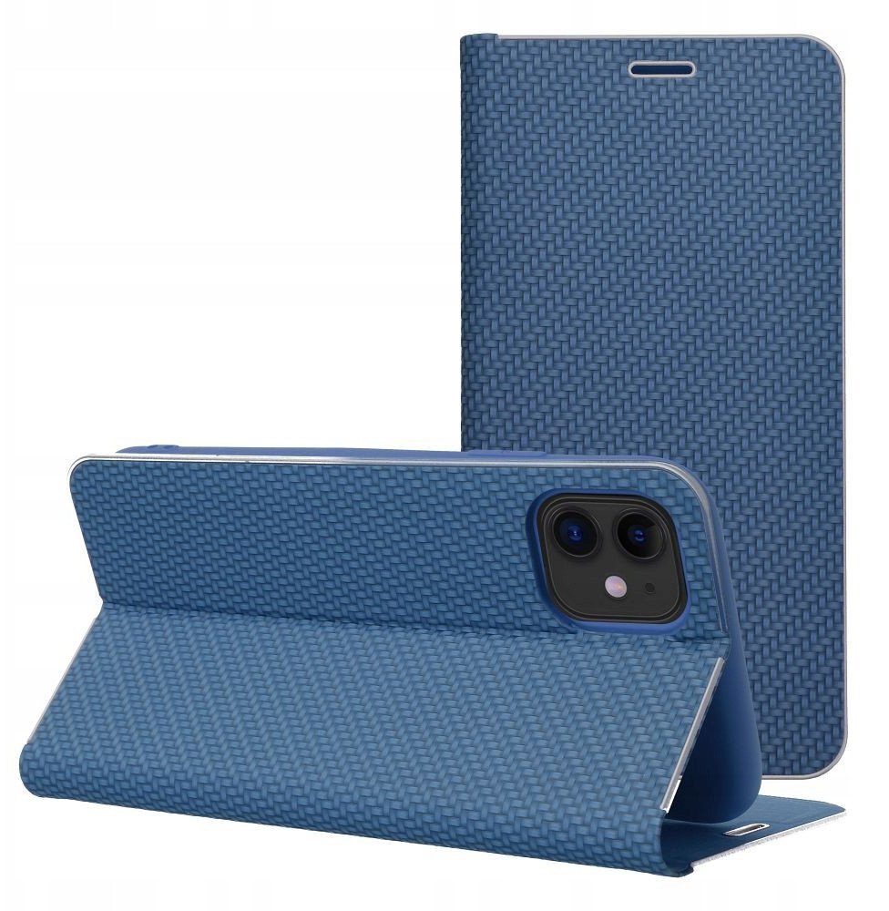 Kabura LUNA Book Carbon do IPHONE 17 Air niebieski