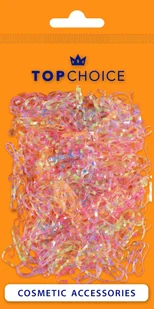 TOP CHOICE Gumki do włosów - mix kolorów (26959) 1 op. - 500 szt. - Ozdoby do włosów - miniaturka - grafika 1