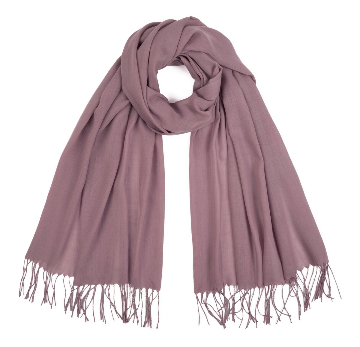 Szalik Damski Miękki Z Frędzlami Klasyczny Cienki Elegancki Wiosenny Jesień