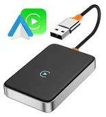 Transmitery FM - Bezprzewodowy Adapter USB TRADEBIT 2w1 CarPlay Android Auto do samochodu - miniaturka - grafika 1