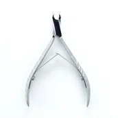 Akcesoria do paznokci - Lexwo Cążki profesjonalne Lexwo do skórek srebrne 154 - 3 mm - miniaturka - grafika 1