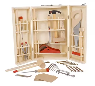 Bigjigs Toys Skrzynka z narzędziami dla juniora - Mały majsterkowicz - miniaturka - grafika 1