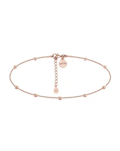 Choker z kuleczkami z różowego złota - Naszyjniki - miniaturka - grafika 1