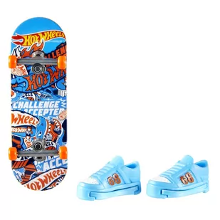 Mattel, Hot Wheels, Deskorolka + buty Ast. HW Skate - Samochody i pojazdy dla dzieci - miniaturka - grafika 1