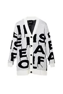 Swetry damskie - Desigual Women's JERS_IVET 1001 RAW sweter damski, biały, S - miniaturka - grafika 1