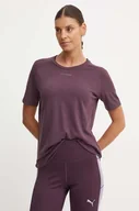 Koszulki sportowe damskie - Hummel t-shirt treningowy Vanja kolor fioletowy 214243 - miniaturka - grafika 1