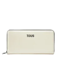 Portfele - Duży Portfel Damski TOUS New Dorp 2002103601 Beżowy - miniaturka - grafika 1
