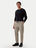 Spodnie męskie - BOSS Spodnie materiałowe T_Urbanex-Cargolight 50508339 Zielony Tapered Fit - miniaturka - grafika 1