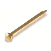 Gwoździe - Gwóźdź 1,0 x 11 mm łeb półokrągły mosiądzowany - miniaturka - grafika 1