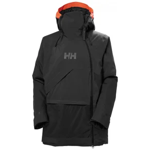 Helly Hansen Powchaser Asymmetric, kurtka narciarska, damskie, czarny - Kurtki narciarskie - miniaturka - grafika 1