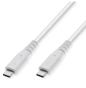 VALUE Kabel kompatybilny z USB 3.2 Gen 2, PD Power Delivery 60W, C-C, M/M, biały, 3 m - Kable USB - miniaturka - grafika 1