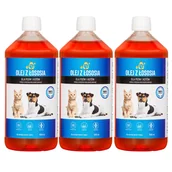 Suplementy i witaminy dla psów - LAB V Olej z łososia dla psów i kotów 3x1000ml - miniaturka - grafika 1