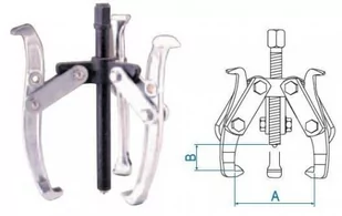 KING TONY tapeta 3-ARM ściągacz przegub odwraca się, 210 MM 7963-08 - Akcesoria do elektronarzędzi - miniaturka - grafika 1