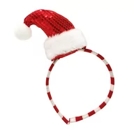 Dodatki do strojów karnawałowych - Xmass Joy Opaska czapka mikołaja - miniaturka - grafika 1