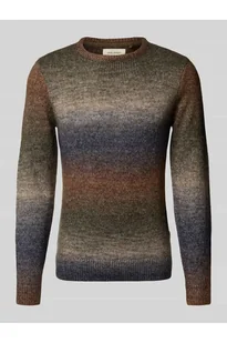 Sweter z dzianiny z okrągłym dekoltem model DANNIE - Blend - Swetry męskie - miniaturka - grafika 1
