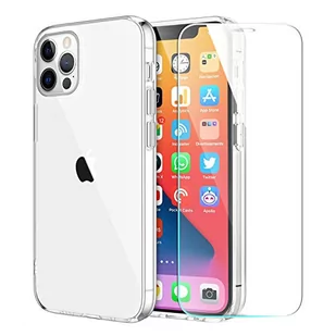 AURSTORE etui ochronne dla iPhone'a 11 Pro Max(6. 5 cali)+ szkło hartowane - przezroczyste silikonowe etui ochronne z silikonu TPU hartowane szkło 9H (iPhone 11 Pro Max(6,5 cali)) - Etui i futerały do telefonów - miniaturka - grafika 1