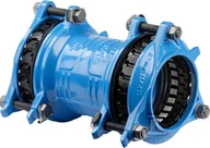 Łączniki, trójniki, kształtki - Łącznik RR SYNOFLEX, DN150 d155-192, PN16, rurowo-rurowy, do wody i kanalizacji, do rur stalowych, żeliwnych, PE i PVC, z zabezpieczeniem przed - miniaturka - grafika 1