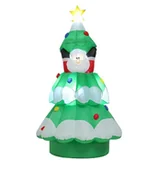 Ozdoby bożonarodzeniowe - Markslöjd Figurka LED Santa Tree, dmuchana, ruchoma - miniaturka - grafika 1