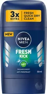 Dezodoranty i antyperspiranty męskie - Nivea - Men - Fresh Kick 48H Anti-Perspirant - Antyperspirant w sztyfcie dla mężczyzn - 50 ml - miniaturka - grafika 1