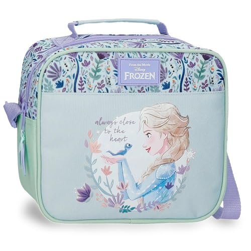 Disney Kraina Lodu Close to the Heart Piórnik na napoje, wykonany z poliestru, potrójna komora dla poprawy organizacji, idealny rozmiar do noszenia w plecaku, z bocznym uchwytem, Biały, Talla única