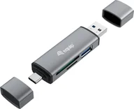 Czytniki kart pamięci - Czytnik Equip Equip Kartenleser USB 3.0+USB-C für SD/MicroSD - miniaturka - grafika 1