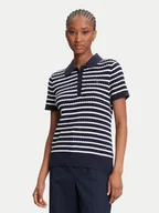 Swetry damskie - Tommy Hilfiger Sweter Fine WW0WW41474 Granatowy Regular Fit - miniaturka - grafika 1