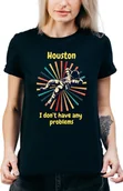 Koszulki i topy damskie - T-SHIRT DAMSKI Z NADRUKIEM PREZENT Y2K ŚMIESZNA NASA HOUSTON R-XL  A204 - miniaturka - grafika 1