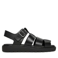 Sandały damskie - Sandały Calvin Klein Jeans Sq Molded Sdl Fisherman Mg Wn YW0YW01700 Czarny - miniaturka - grafika 1