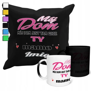 ZESTAW KUBEK MAGICZNY ZMIENIAJĄCY KOLOR + POSZEWKA DZIEŃ MAMY PREZENT+IMIĘ - Gadżety dla niej i dla niego - miniaturka - grafika 1