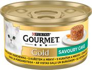Mokra karma dla kotów - Purina Gourmet Gold Savoury Cake z kurczakiem i marchewką 85g - miniaturka - grafika 1