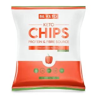 BeKeto Keto Chipsy – Świeża Czerwona Papryka 30g - Chipsy - miniaturka - grafika 1
