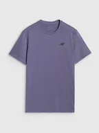 Koszulki sportowe męskie - 4F Koszulka sportowa w kolorze szarym - miniaturka - grafika 1