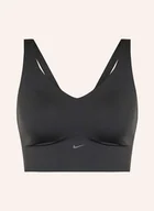 Biustonosze - Nike Biustonosz Sportowy Alate schwarz - miniaturka - grafika 1