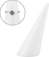 Biżuteria - akcesoria - 5szt Stojak na pierścionki z pojedynczym palcem Stojak na biżuterię Organizer na pierścionki (biały) - miniaturka - grafika 1