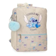 Plecaki szkolne i tornistry - Joumma Disney Stitch Cuddle Me Happy Plecak szkolny adaptacyjny do wózka beżowy 25 x 33 x 12 cm Poliester, beż, Talla única, Plecak szkolny z możliwością dostosowania do wózka - miniaturka - grafika 1