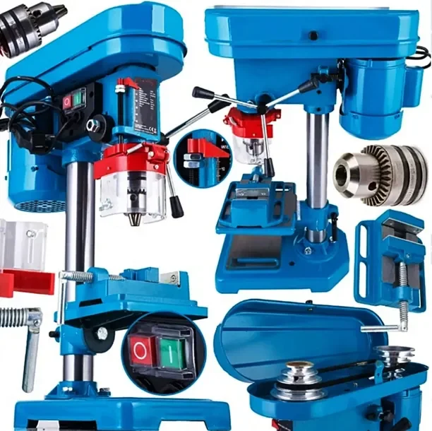 Mocna I Solidna Wiertarka Stołowa Kolumnowa 2350w 16mm + Imadło