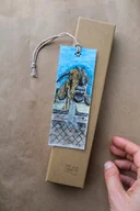 Zakładki do książek - Akwarelowa zakładka do książki z sympatyczną kozą :) - miniaturka - grafika 1