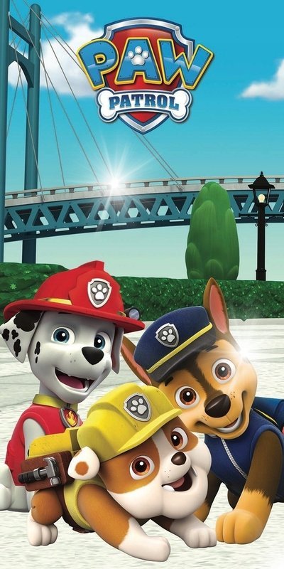RĘCZNIK PLAŻOWY PSI PATROL PAW PATROL 70x140
