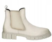 Botki damskie - Bugatti Damskie Botki Skórzane Beżowe 42 1Żdi - miniaturka - grafika 1