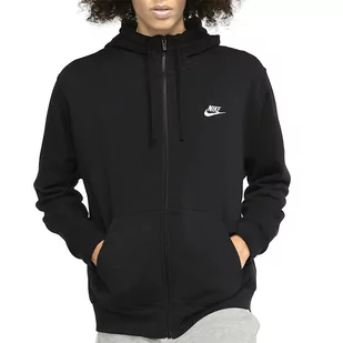 Bluza Nike NSW W Club Hoodie FZ BV2645-010 - czarna - Bluzy sportowe męskie - miniaturka - grafika 1