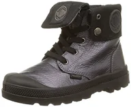 Buty dla dziewczynek - Palladium Bgy Ml Zip K Derby buty dziecięce, uniseks, srebrny - Silber 836 Graphite Black - 34 EU - miniaturka - grafika 1