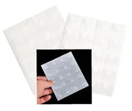 Balony i akcesoria - Kropki klejowe dwustronne do balonów dla dekoratorów blistry 100szt - miniaturka - grafika 1