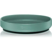Miseczki i talerzyki dla dzieci - Petite&Mars Take&Match Silicone Plate talerz z przyssawką Misty Green 6 m+ 1 szt. - miniaturka - grafika 1