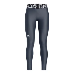 Dziewczęce legginsy treningowe Under Armour HG Legging - szare - Legginsy - miniaturka - grafika 1